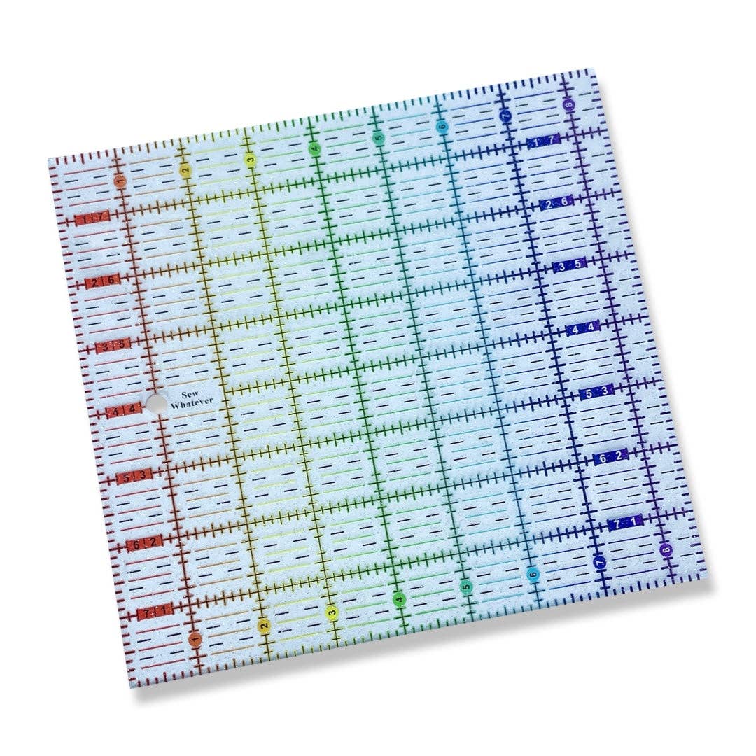 Rainbow Gradient | Glitter - 8.5” x 8” Ruler