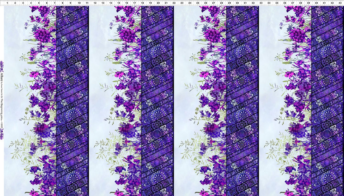 Purple Floral Border- Allure