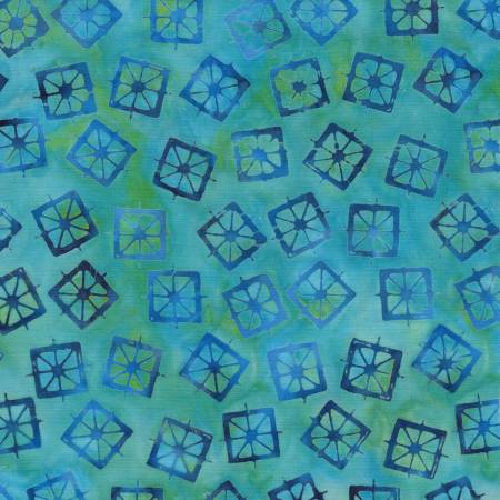 Lantern Teal Chameleon Batik