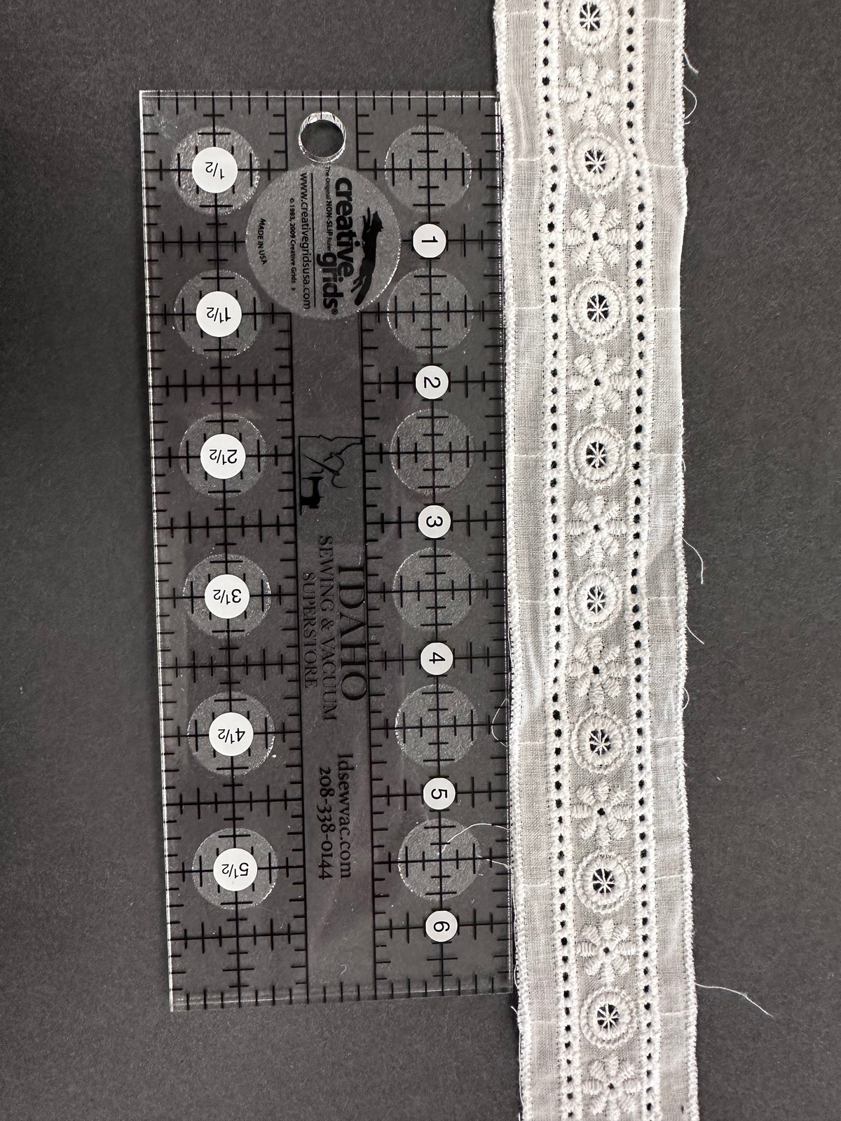 Heirloom Eyelet Cotton Floral Trim