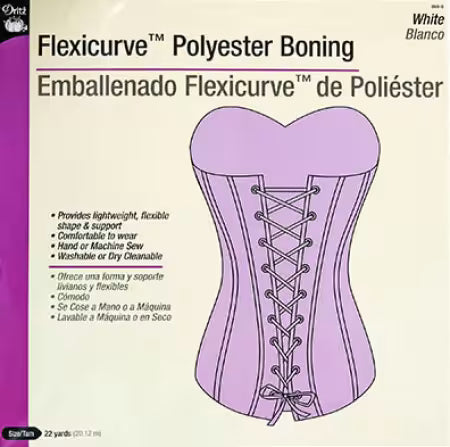 Flexicurve Boning 7/16in x 22yd White
