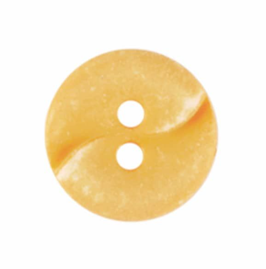 Dill Button with Wave 13mm Yellow