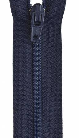 Lightweight Polyester Coil 1-Way Separating Zipper 7in Navy