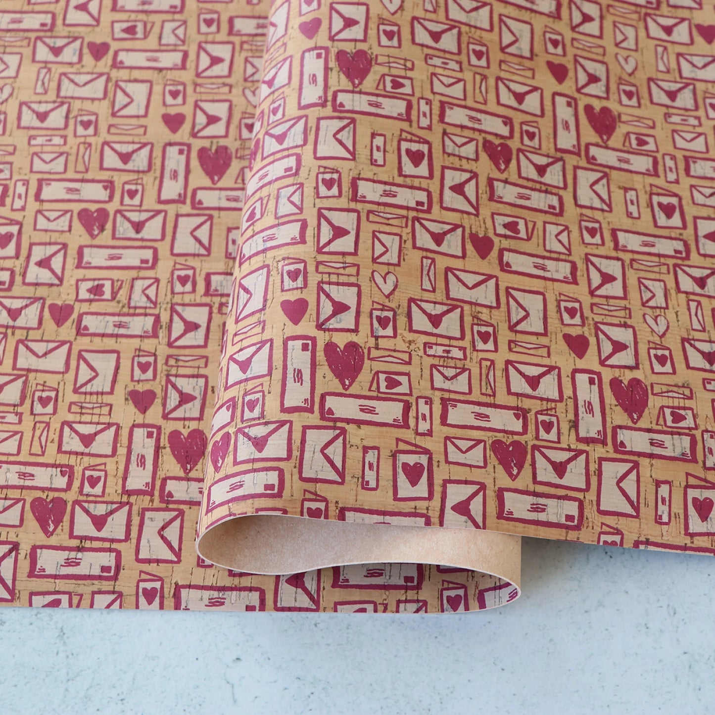 Love Letter Cork 1/2 yard cut