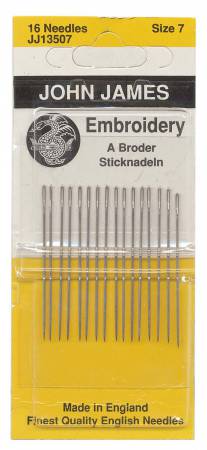 John James Embroidery / Crewel Needles Size 7