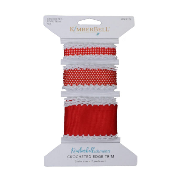 Kimberbell Crocheted Edge Trim (Red)
