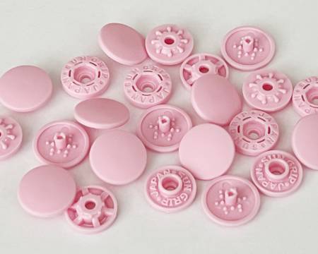 Tool-less Plastic Snap Fasteners 13mm Pink