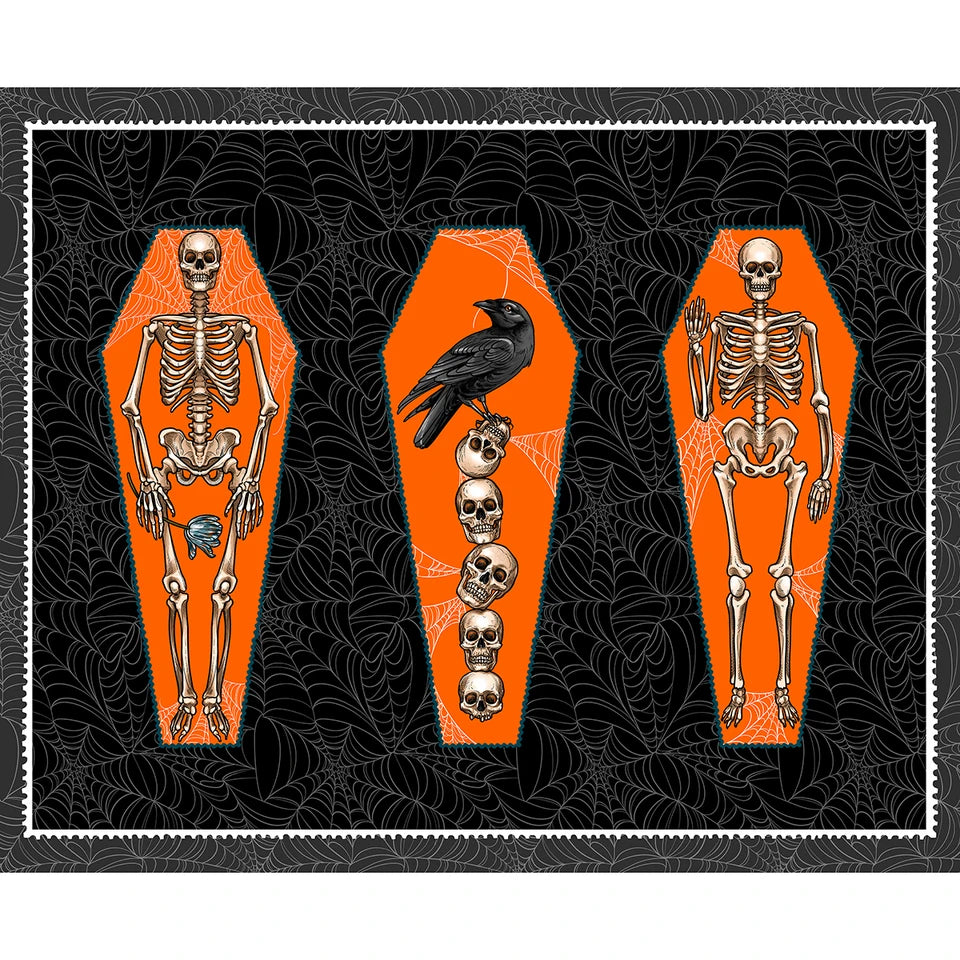 Skeleton Bones Panel- Chain Mail