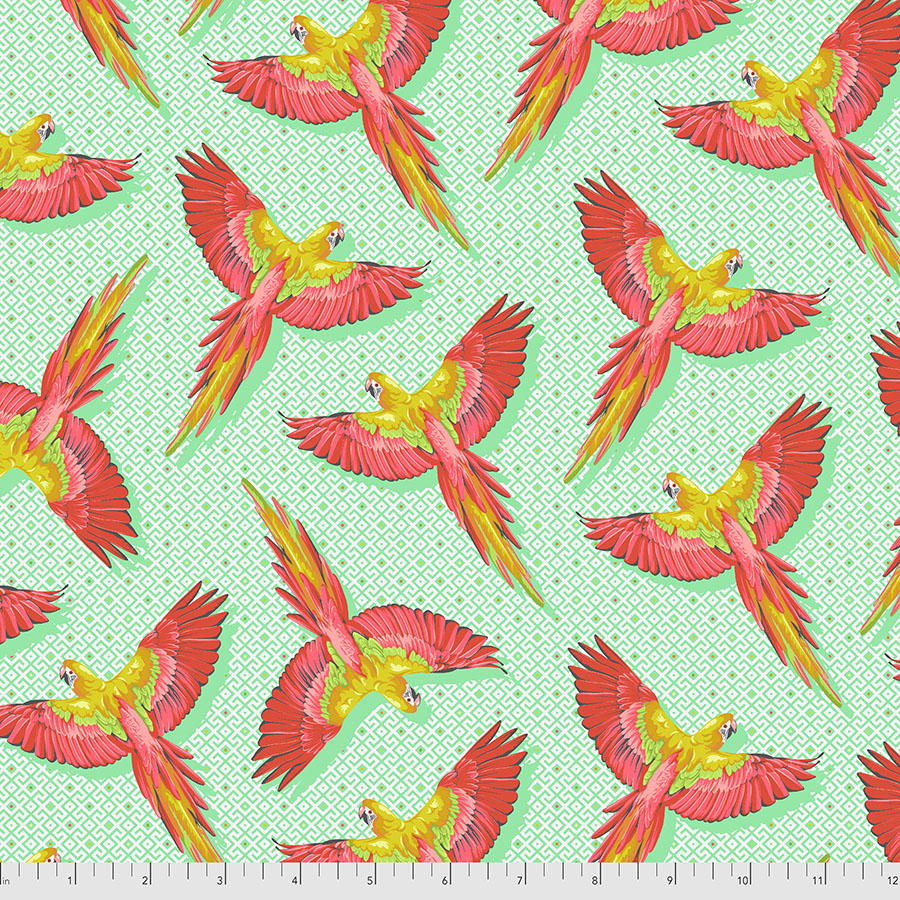 Tula Pink Daydreamer- Macaw Ya Later - Mango