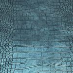 Faux Large Scale Crocodile- Blu/Grn 18 in x 54 in