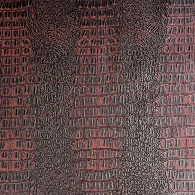 Aged Matte Faux Crocodile - Mahogany 18 in x 54 in