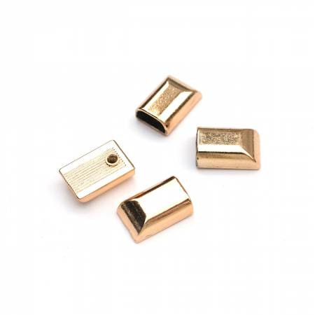 Zipper Cord Ends Gold