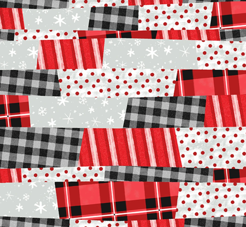 Red Patchwork Flannel- The Cool Club