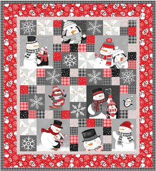 Snow Friends Throw Quilt Kit