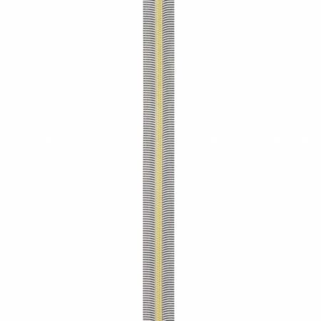 Black/White 5 Nylon Gold Coil Zippers