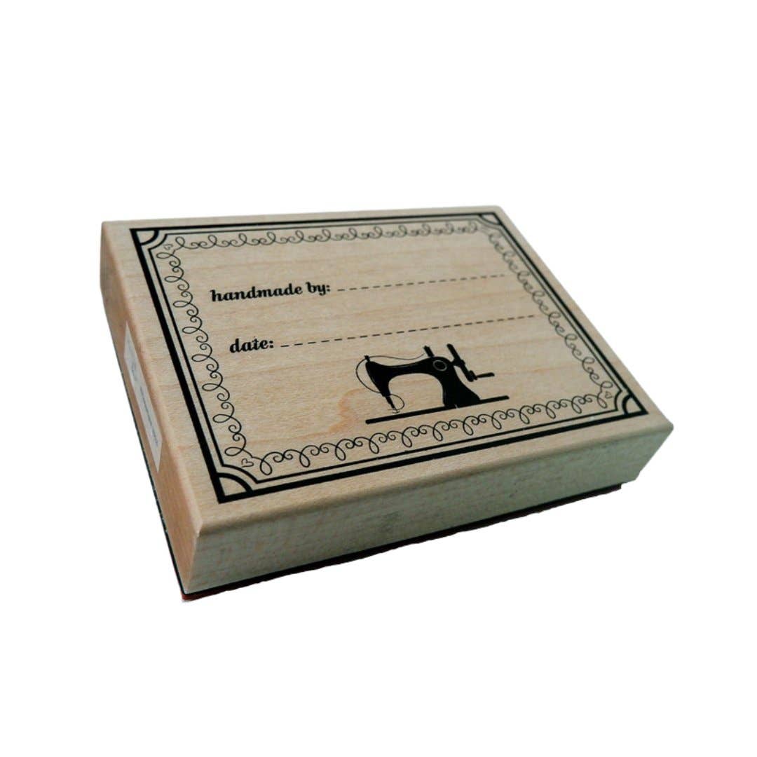 "Handmade By" Fabric Stamp - Personalize Your Handmade Creations!