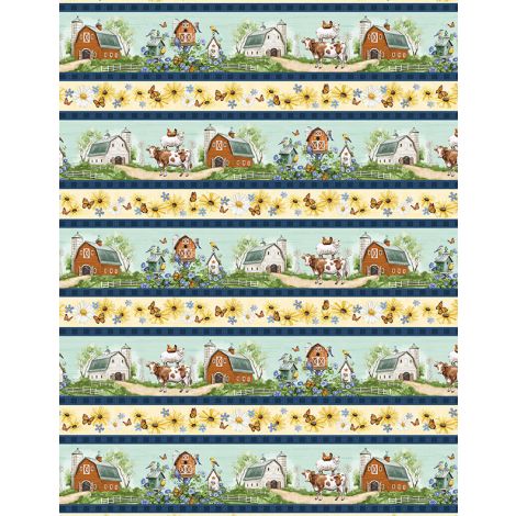 Friendly Farmstead Repeating Stripe