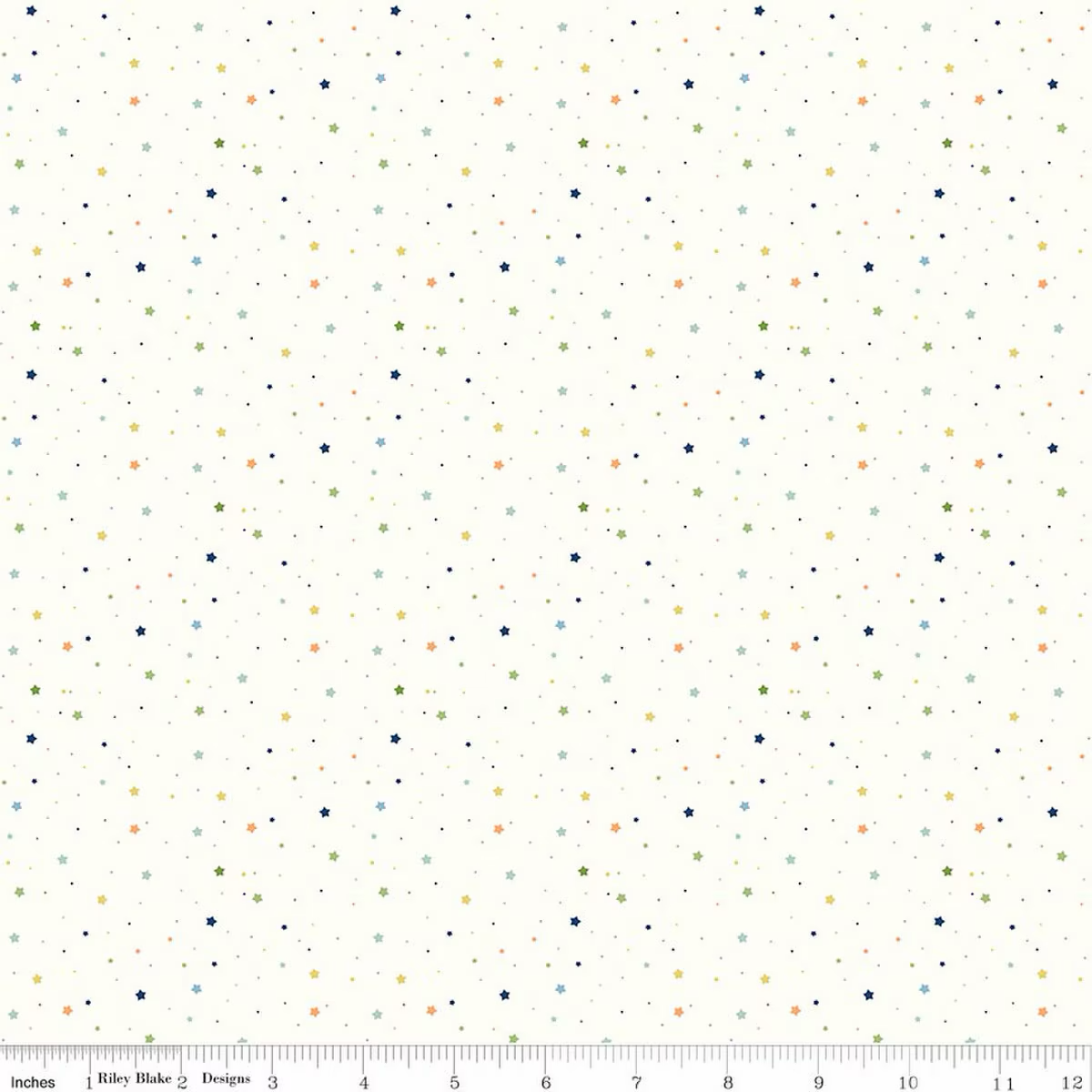 Stars Multi Flannel- I Love You to the Moon