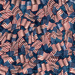 Red/Blue Wavy Flag- American Heritage