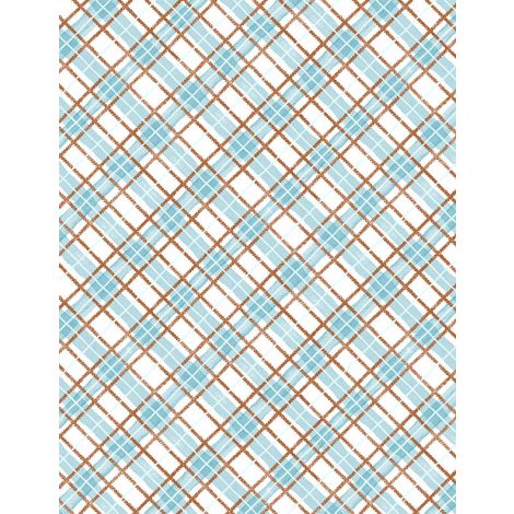 Plaid White/Blue- Woodland Whimsy