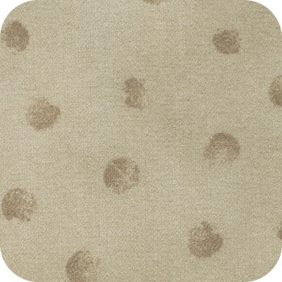 Taupe Polka Dot Flannel- Bundle Up