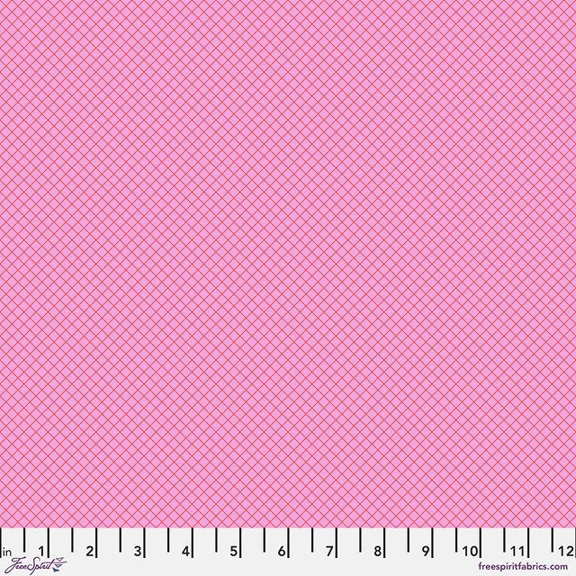 On the Grid - Bubblegum || Tula Pink True Colors
