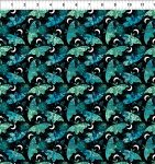 Moths & Moons Teal- La Luna