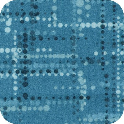 Denim Dotted Stripe Flannel- Bundle Up