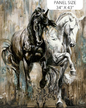 Brown Horse Multi Panel- Shadow & Light