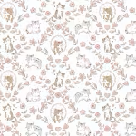White Cat's Garden Flannel- Purrfection Flannel