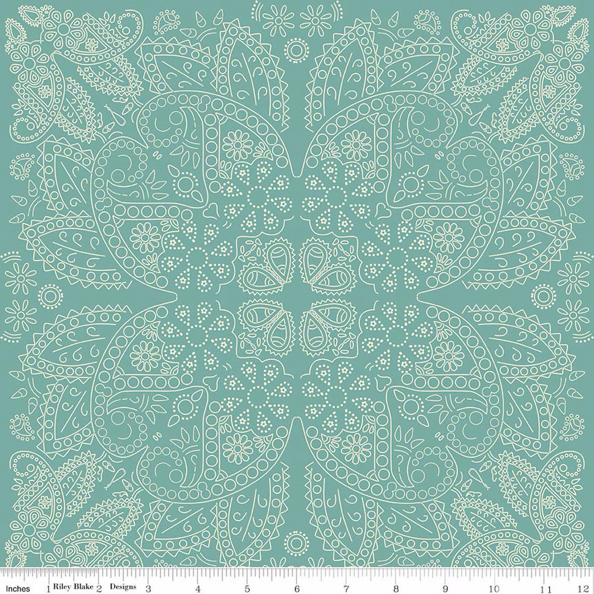 Cowboys Bandana Teal Flannel
