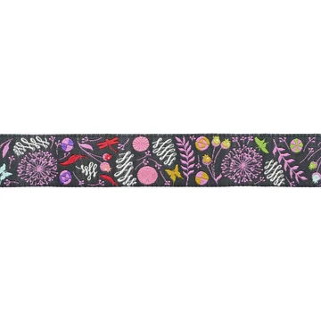 Dandelion in Licorice 7/8" ribbon- Prince Charming Deja Vu