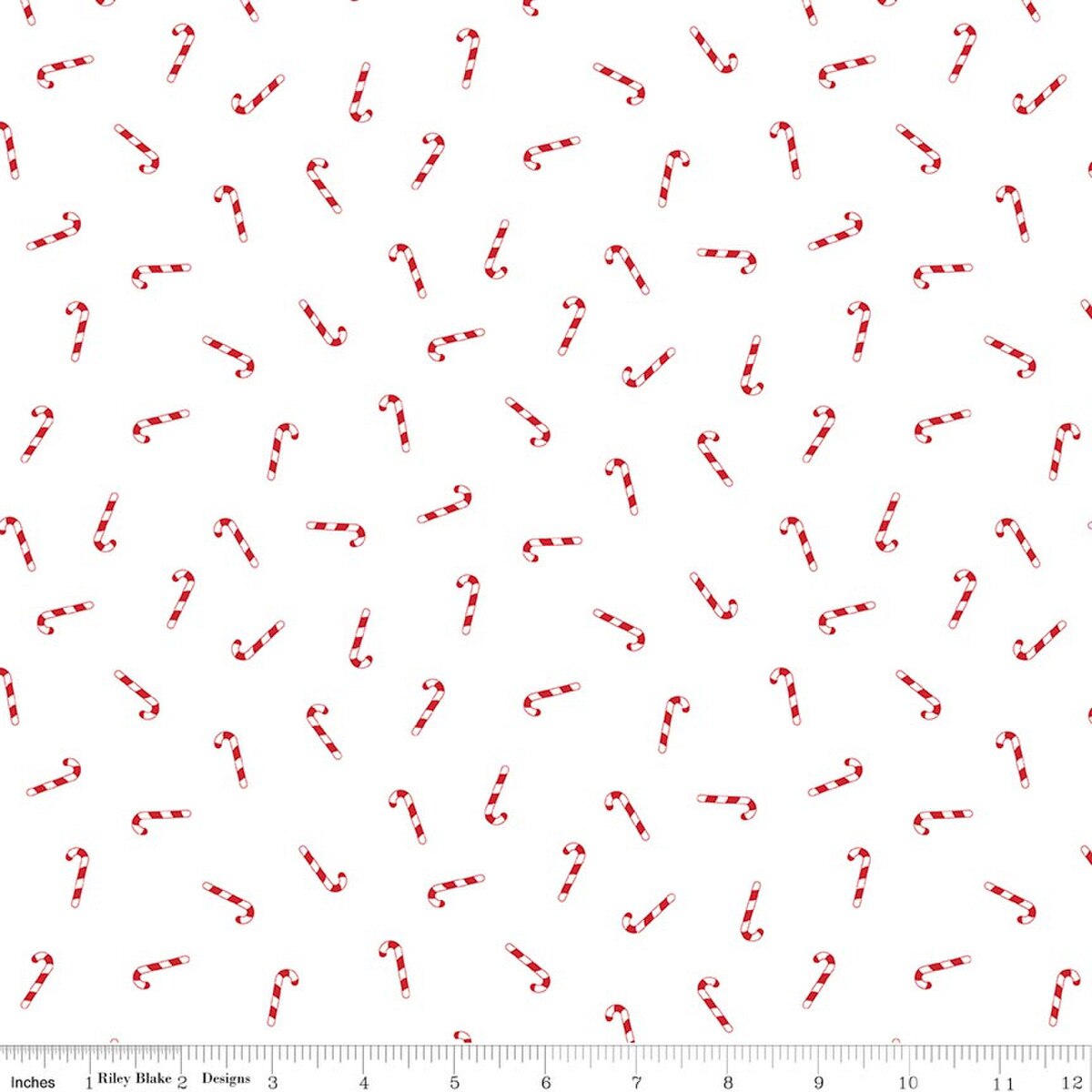 Seasonal Basics Candy Canes White
