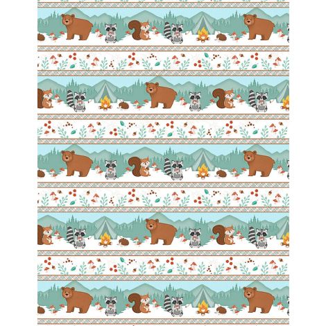 Woodland Whimsy Repeating Stripe
