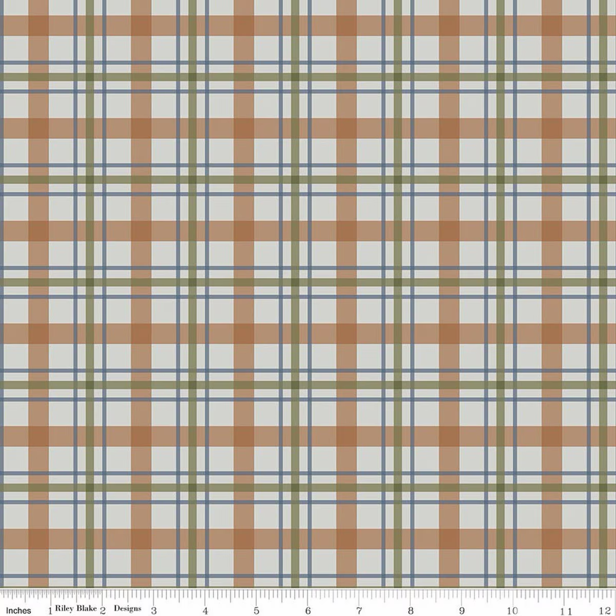 Cretaceous Plaid Gray Flannel