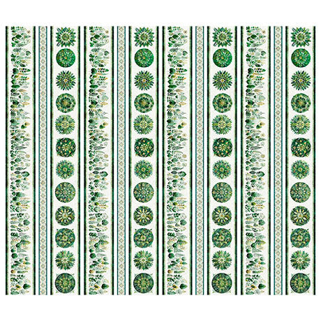 Botanical Border Stripe Green- Sylvan Essence