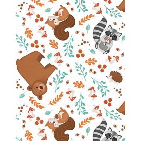 Animal Toss White- Woodland Whimsy