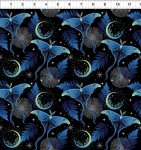 Lunar Moths Blue/Silver- La Luna
