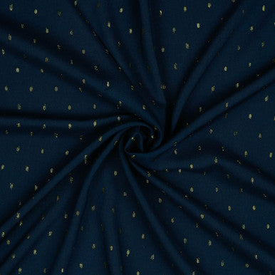 Viscose Lurex Navy