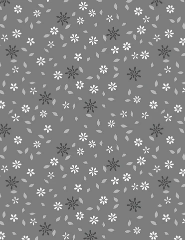 Dark Grey Flowers- Cottage Reverie