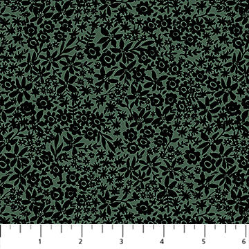 Calico Green Rayon- Cherry Orchard