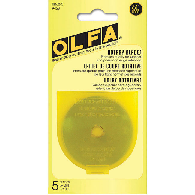 RB60-5 60MM Blades 5ct RTY-3/G