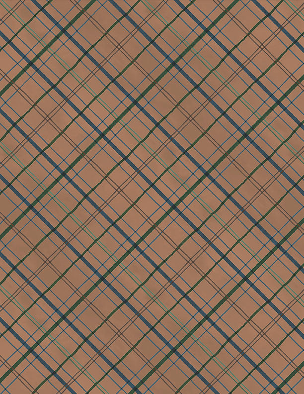 Plaid Brown- Frosty Woodlands