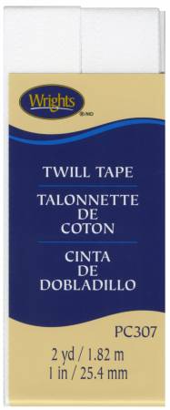 Twill Tape 1in White