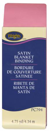 Polyester Blanket Binding 4-3/4yd Candy Pink