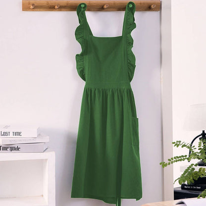 CWMM1834_Stylish Cotton Household Kitchen Apron