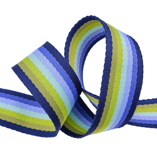 Floral Reef - Smooth Sailing in Marine - 1-1/2" width WEBBING - by Tula Pink