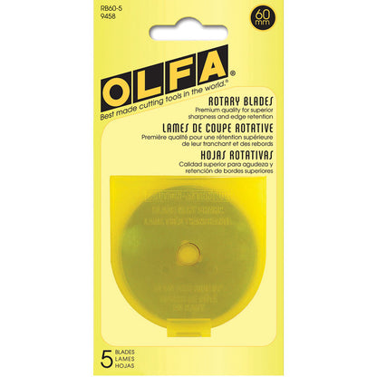RB60-5 60MM Blades 5ct RTY-3/G