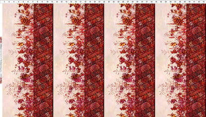 Red Floral Border- Allure