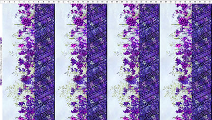Purple Floral Border- Allure